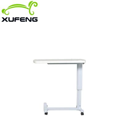 China Modern Luxury Movable ABS Adjustable Height With Wheels Hospital Bed Table With Drawer for sale