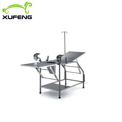 China XF651 Hospital Bed Factory Price Stainless Steel Delivery Table\Gynecology Examination Table for sale