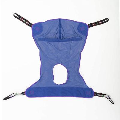 China Soft Medical Equipment Transfer Lifter Mesh Portable Patient Toilet Patient Elevator Sling for sale