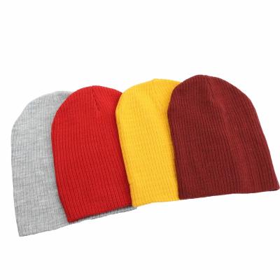 China Hats Plain COMMON Hand Knitted Beanie With Custom Logo for sale