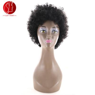 China Wholesale Cheap Short Natural Afro Wave Curly Virgin Hair Wigs For Black Women for sale