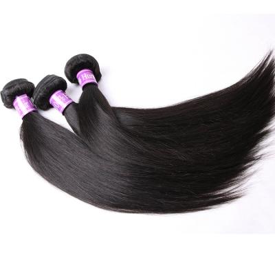 China Wholesale Cheap Silky Straight Wave Brazilian Remy Pre Dyed Natural Black Brazilian Remy Hair No Bundles Economical Quality for sale