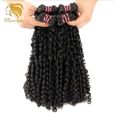 China Raw Grade 11A, Virgin Hair Double Drawn Pissy Surf Virgin Hair Superb Curl Flexi Pixie Curl Funmi Curl Hair Weave for sale