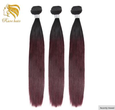 China Wholesale Virgin Hair Weave Color 99J Brazilian Ombre Mocha Silky Straight Wave Hair Bundles Straight 3 Bundles for sale