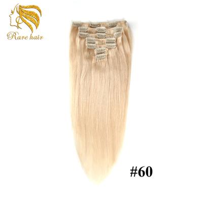 China Wholesale Silky Straight Wave Blonde Seamless Clip In Remy Hair Extensions For White Women for sale