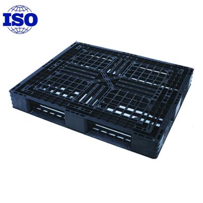 China LINHUI Plastic Polyethylene Double Faced Black Color MID-DUTY 1200*1000mm RACK ABLE Pallets With Good Performance for sale