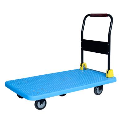 China TPR Collapsible Stacking Tire And Steel Bracket Foldable Plastic Single Layer Trolley for sale