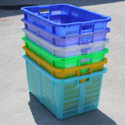 China Linhui Pe Warehouse Sustainable Manufacturer Industrial Container Stacking And Plastic Nesting Fruit Crate for sale