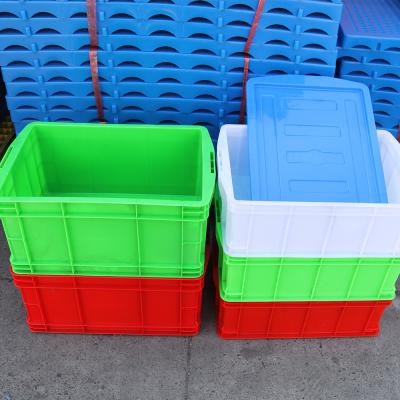 China Solid Box Linhui Pe Crates Water Proof Container Transport Stackable Warehouse Manufacturer Plastic Turnover Box for sale