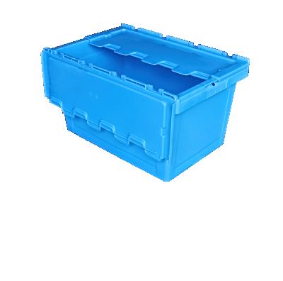 China Heavy Duty Solid Box Food Furs//Bread Stackable Stackable Plastic Turnover Logistic Crate Solid Storage Transport Box for sale