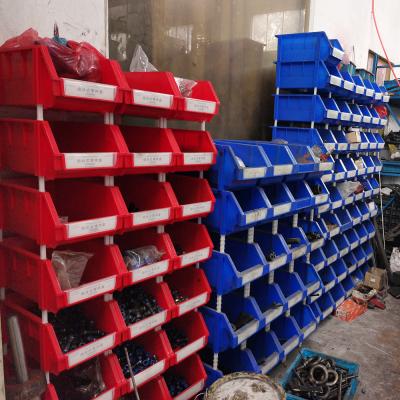 China Linhui 600*400*225 Stack Hospital Workbench Rack Wholesale Stocked Bin Container For Screws And Bolts Organize Parts Plastic Boxes for sale