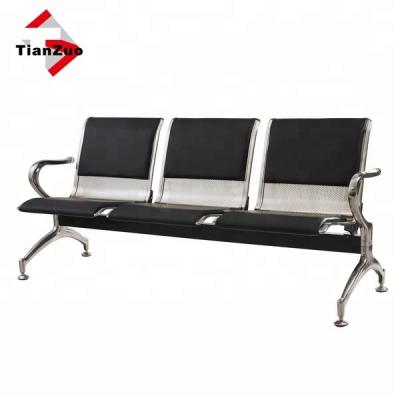 China Waiting Chair 3 Seats Stainless Steel Passenger Hideaway Station Chair for sale