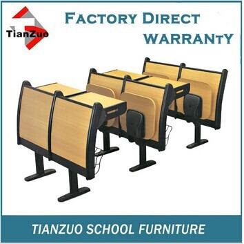 China WL-011 Modern School Furniture Metal School Chair New College Student Wooden Desk And Chair for sale