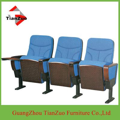 China Commercial Furniture Fabric (Theater Seating Chairs Outdoor) And Wooden Theater Seating Chairs Outdoor With Notepad for sale