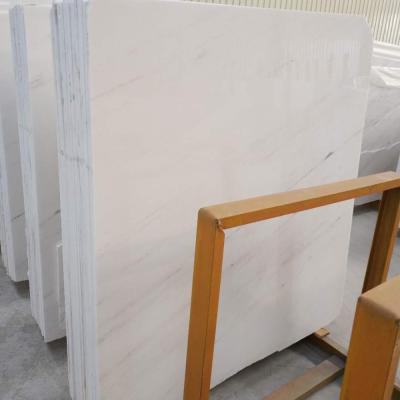 China Modern Slavic White Marble Tiles Living Room Wall Tile Interior Decoration Marble Slab for sale