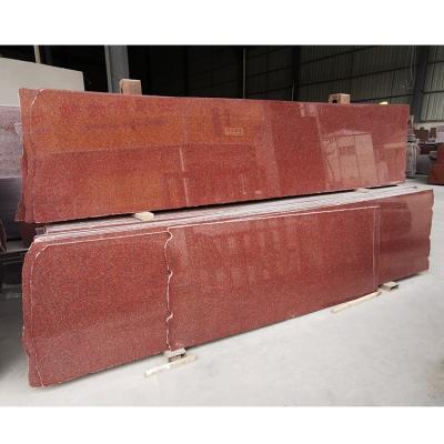 China Modern Latest Price Indian Red Red Granite Slabs For Kitchen Countertops Stairs for sale