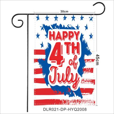 China Automotive American Independence Day Commemorate Garden Flag 30*45cm Square Home Ornaments Decor Flag Banner for sale