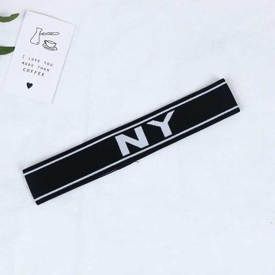 China Custom Copy Thin Elastic Quick Dry Logo Headband Sports Thin Headband Fashion for sale