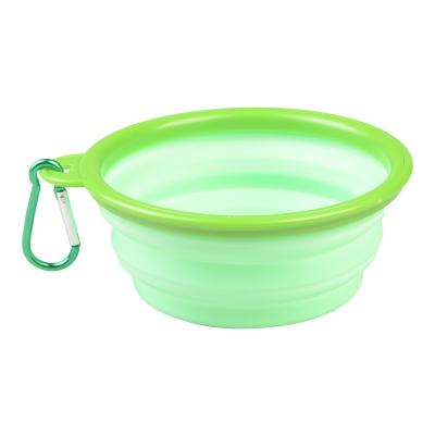 China New Customized Viable Collapsible Dog Pet Bowl Affordable High Quality Cute Color Silicone Dog Bowl for sale