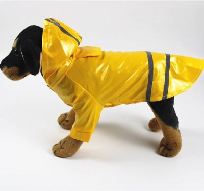 China Viable Wholesale High Quality Pet Clothing Supplies Puppy Raincoat Reflective Pet Raincoat for sale