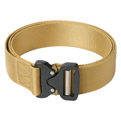 China Custom Outdoor Nylon Adjustable Webbing Adjustable Outdoor Nylon Combat Man Army Training Police Military Tactical Belt for sale