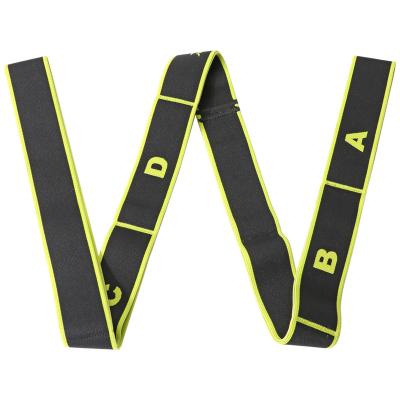 China Durable Nylon Yoga Resistance Bands Fitness Stretch Training Belt Gym Pilates Wear Resistant Elastic Band for sale