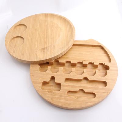 China Large Sustainable Charcuterie Cheese Platter Board SE, Bamboo Cheese Board With Cutlery Set, Cheese Board for sale