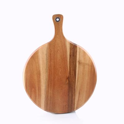 China Viable Custom Size Wooden Pizza Serving Board, Round Acacia Wood Cutting Board for Pizza Serving for sale