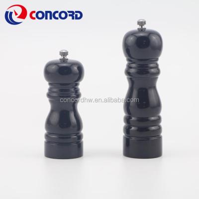 China Sustainable Hot Selling High Quality Pepper Mill With Black PU Painting for sale