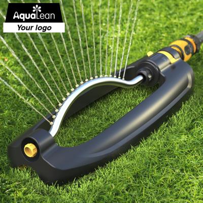 China Garden Farm Irrigation Lawn Top 10 Vendor Garden Lawn 18 Holes Watering Oscillating Sprinkler for sale