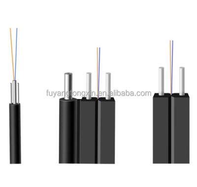 China FTTH FTTB FTTC FTTH Solution LSZH 2 core ftth fiber drop cable 2core 4 core drop cable black indoor outdoor self-supporting sheath for sale