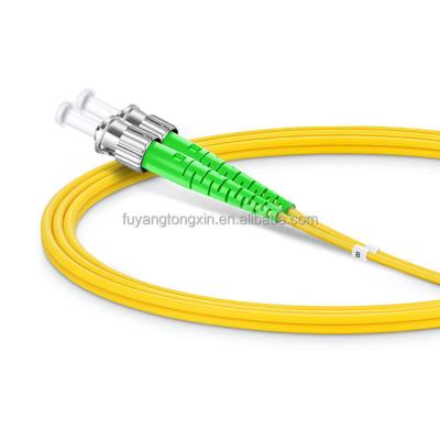 China FTTH Fiber Optic Patch FTTH Tie Single Mode Duplex ST APC Patch Cord for sale