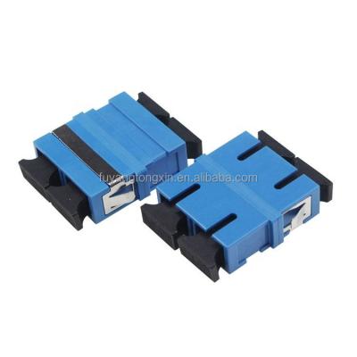 China FTTH SC fiber optic adapter Ftth Sc/apc shutter fiber optic duplex adapter with flange for sale