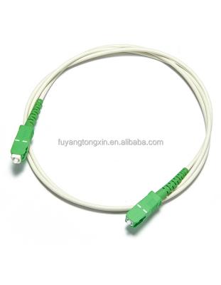 China Indoor FTTH FTTB FTTX CATV LAN System Patch Tie Down Simplex White Fiber Optic 1m 2m 5m 2mm Patch Sc/apc-sc/apc Tie Down Low Loss Fiber Optic Patch Cord for sale