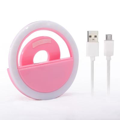 China Rechargeable Latest Portable Ambient Light Led Circle Selfie Ring Light for sale