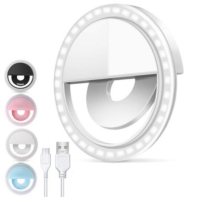 China New High Quality Rechargeable Portable LED Selfie Light Phone Clip Fill Light for sale