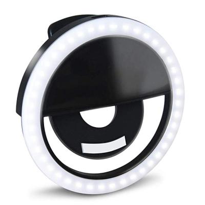 China Factory Direct Wholesale Cute Makeup YE Personality Rechargeable Pull LED Round Ring Light for sale