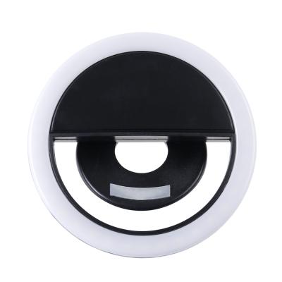 China Rechargeable Hot Live Broadcast Equipment Clip Light Fill LED Ring Lighting LED Macro Mobile Phone Selfie Light for sale