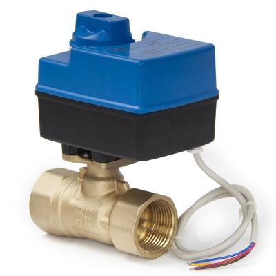 China Air Conditioner General Part Purchasing Ball Valve Three Way Motorized Ball Valve For HVAC Spare Parts Manufacturer for sale