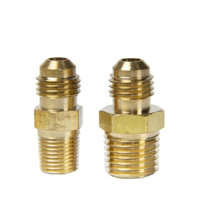 China Refrigeration Parts Hengsen Hardware Fittings Etj-Npt48 Npt68 Brass Union Fittings Etj-Npt48 Npt68 Brass Bi-Directional Common Refrigeration Tube Fitting HVAC Spare Parts for sale