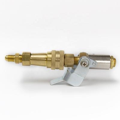 China General Adjustable Brass Refrigeration Quick Coupler Connector For Air Conditioner for sale