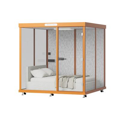 China Clip Type Sleeping Booth Customized (Height) Adjustable Integrated Energy Sound Insulation Mini Bedroom Sound Insulation Indoor Bedroom for sale