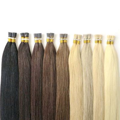 China No Shedding Customized Color Pre Bonded Cuticle Aligned Remy Keratin U Flat I Tip Hair Extensions for sale