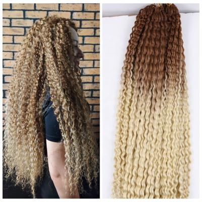 China Xuchang Harmony Hair Extensions 28inch 100g Long Synthetic Water Wave Crochet Hair High Temperature Wavy Heat Resistant Synthetic Hair for sale