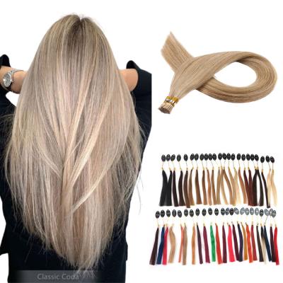 China Double Remy Blonde Virgin Hair Pulled Cuticle Aligned Hair 100 Tip Soft And Luster I/U/Flat I Tip Hair For Wholesale for sale