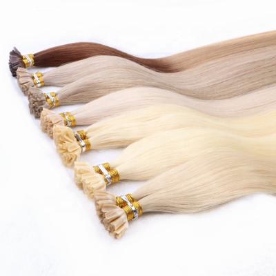 China Quality 100% silky straight top cuticle virgin hair 9A keratin u tip ombre remy hair extensions for sale