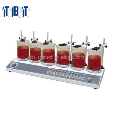 China HJ-6B laboratory four six hot plate HJ-6B magnetic heating stirrer for sale