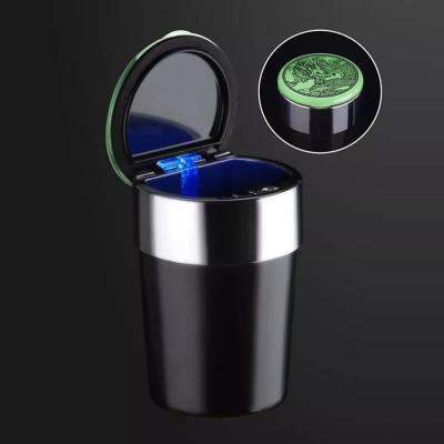 China XY500609Y New Design Plastic Car Ashtray Household Ashtray LED Light Glow In The Dark Smoking Accessories for sale