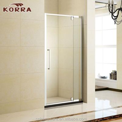 China Chrome 6463 Modern Custom Sizes Aluminum Profiles Pivot Shower Screen Smart Shower Enclosure With 1 Movable Door for sale