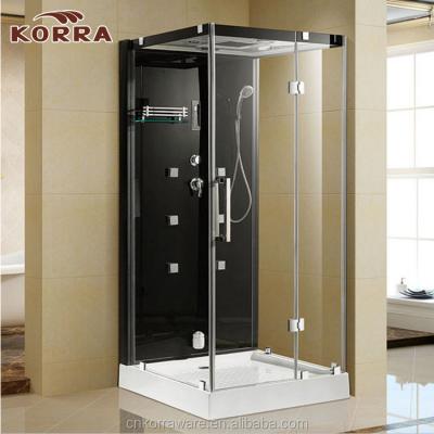 China Typical modern steam rooms and aluminum alloy material frame shower rooms, square designs enclosed shower room with acrylic tray for sale